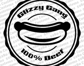 Glizzy Gang 4 Digital Download.  Eps, Svg, Png, and Dxf files included.  For Crafts, Shirts, Hats, Stickers