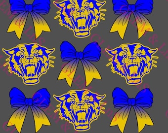 Raymondville Bearkats Coquette Bow PNG