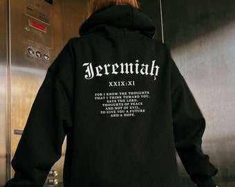 Embroidered Bible Verse Hoodie: Christian Streetwear, Jesus Apparel