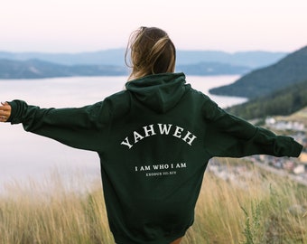 Men's Yahweh Christian Hoodie, Unisex Streetwear Gift