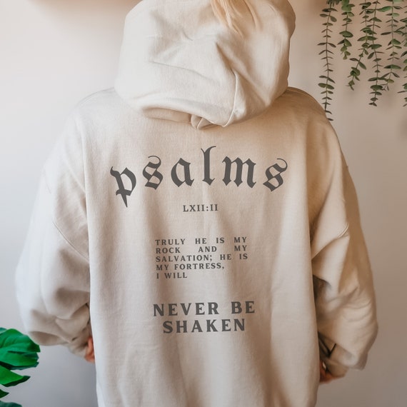 Psalms Christian Hoodie Bible Verse Faith sweatshirt