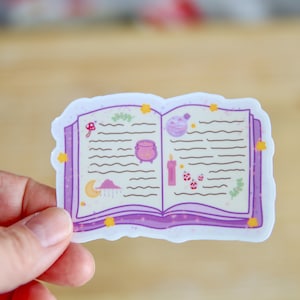 Spell Book Vinyl Sticker