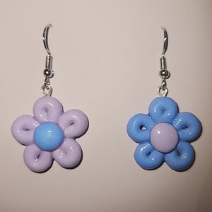 Mix matched flower earrings