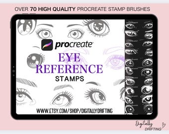 Procreate Eye Stamps: Fine Line Tattoo Brushes (Digital Download)