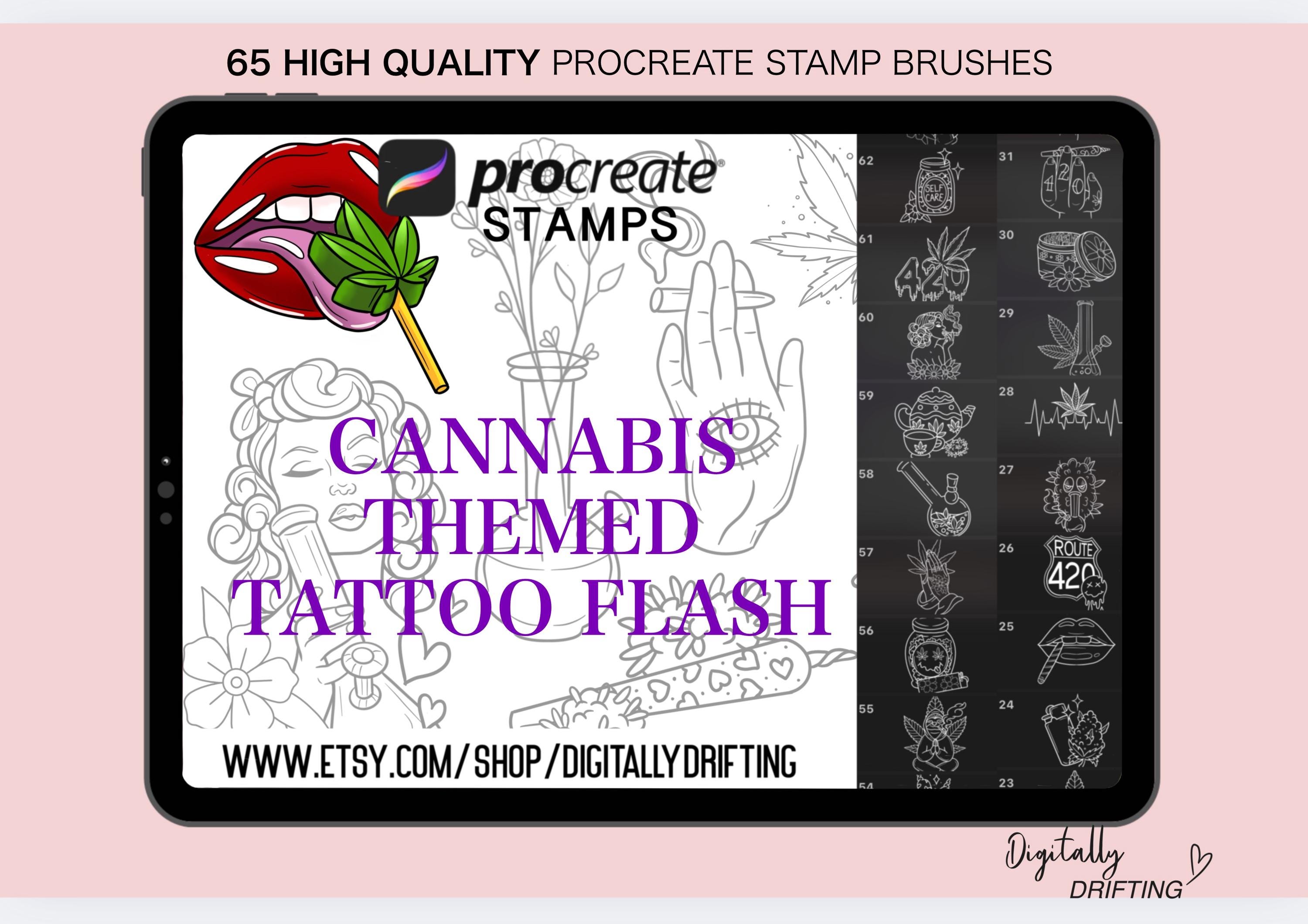 420 tattoo design - Etsy 日本