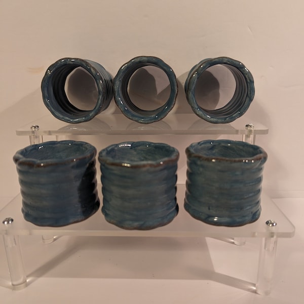 Teal Napkin Rings Etsy