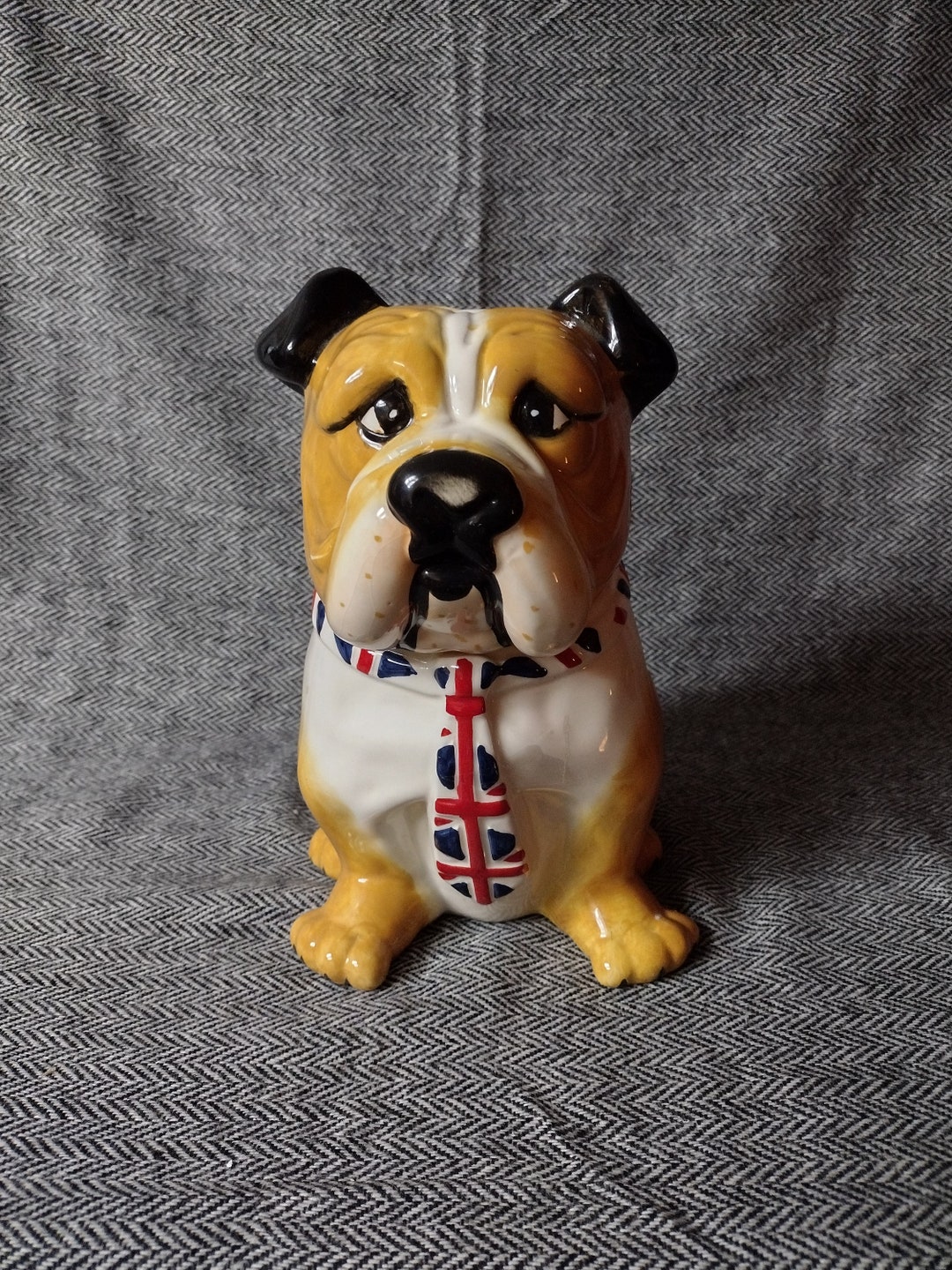 Bulldog Cookie Jar - Etsy