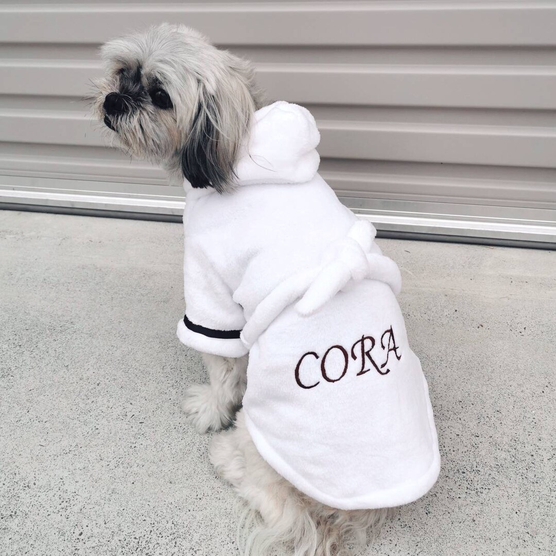 Personalised Bathrobe for Small and Medium Dogs, 4 Sizes Available