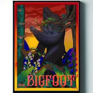 BIGFOOT Bohemian Cryptid Poster | Strange Fellows