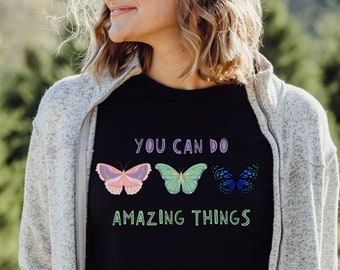 Amazing Butterfly Shirt, Gift For Mom, Gift For Sister, Gift For Girlfriend, Gift For Everyone, Everyday Gift, BellaCanvas3001, Unisex