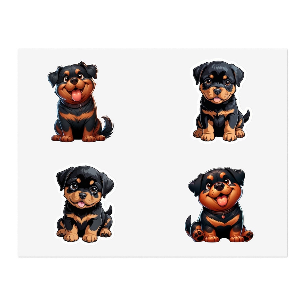 Rottweiler Sticker Sheet | Waterproof Vinyl Decals - Etsy