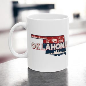 11oz Ceramic Mug | Oklahoma State | High-Quality | Dishwasher Safe | Perfect for Coffee Tea | Unique Souvenir Gifts | Home Office Travel Mug