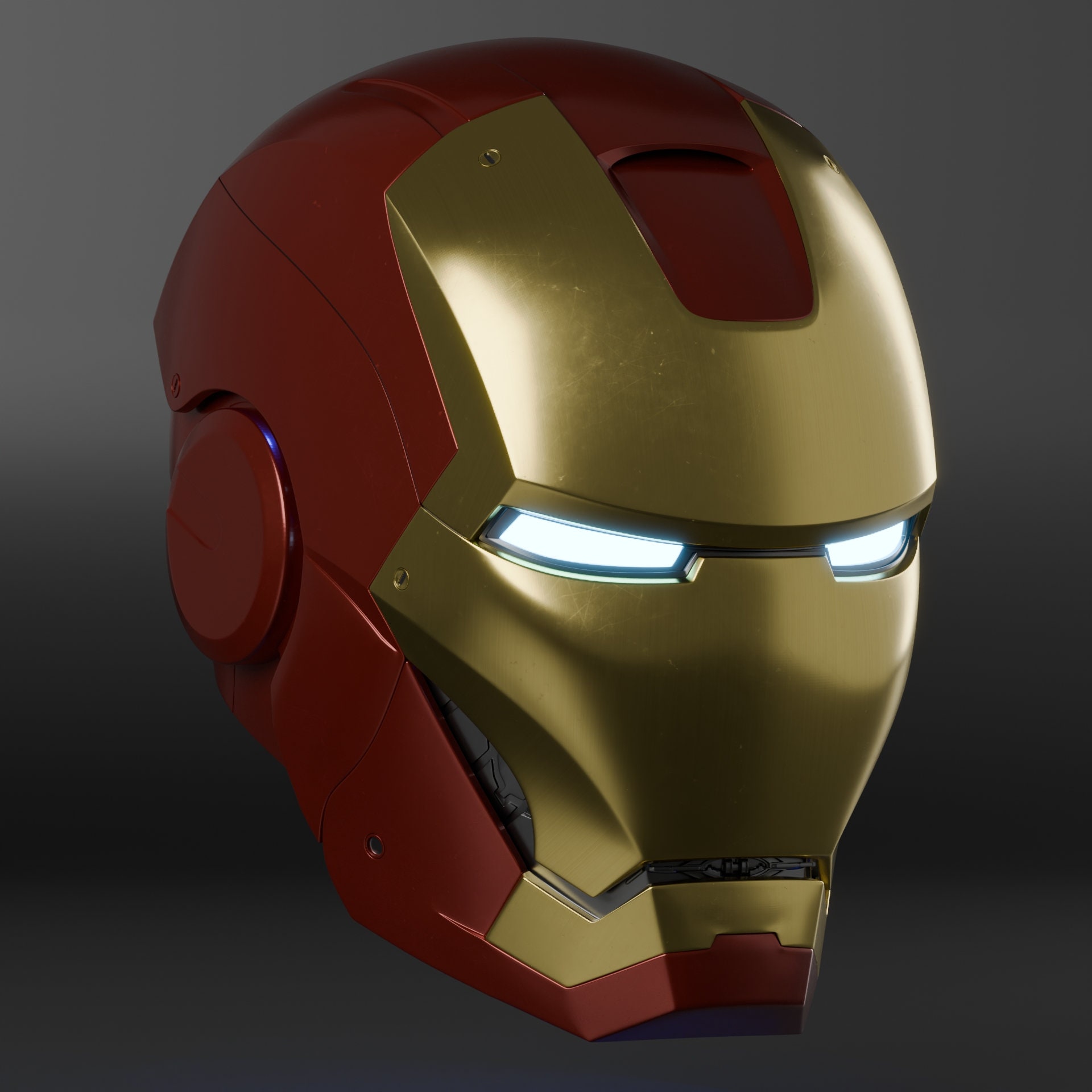 Iron Man Motorized Mk 3 3D Printable Iron Man Helmet STL ONLY Etsy