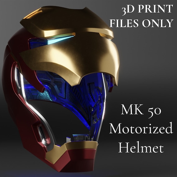 アイアンマン ヘルメットMK50 Mechahead音声制御可能ヘルメット、マーベルアニメーション玩具