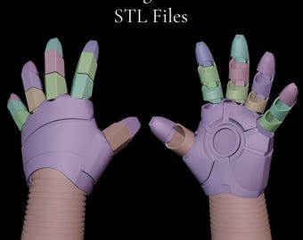 Luva de cosplay digital 3D para uso geral do Homem de Ferro, luva de manopla, impressão 3D, STL SOMENTE
