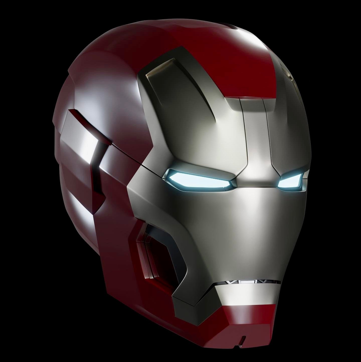 Iron Man Mk 42/43 Motorized 3D Printable Iron Man Helmet STL ONLY Etsy