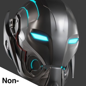 Ultron Sentry Static 3D Printable Cosplay Costume Helmet STL ONLY