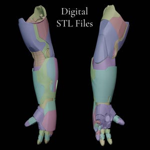 Digitaler 3D Iron Man Mk 42/43 3D druckbarer Cosplay Kostüm-Armhandschuh STL NUR mit Motorisierungskit