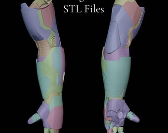 Digital 3D Iron Man Mk 42/43 3D Printable Cosplay Costume Arm Gauntlet STL ONLY with Motorization Kit