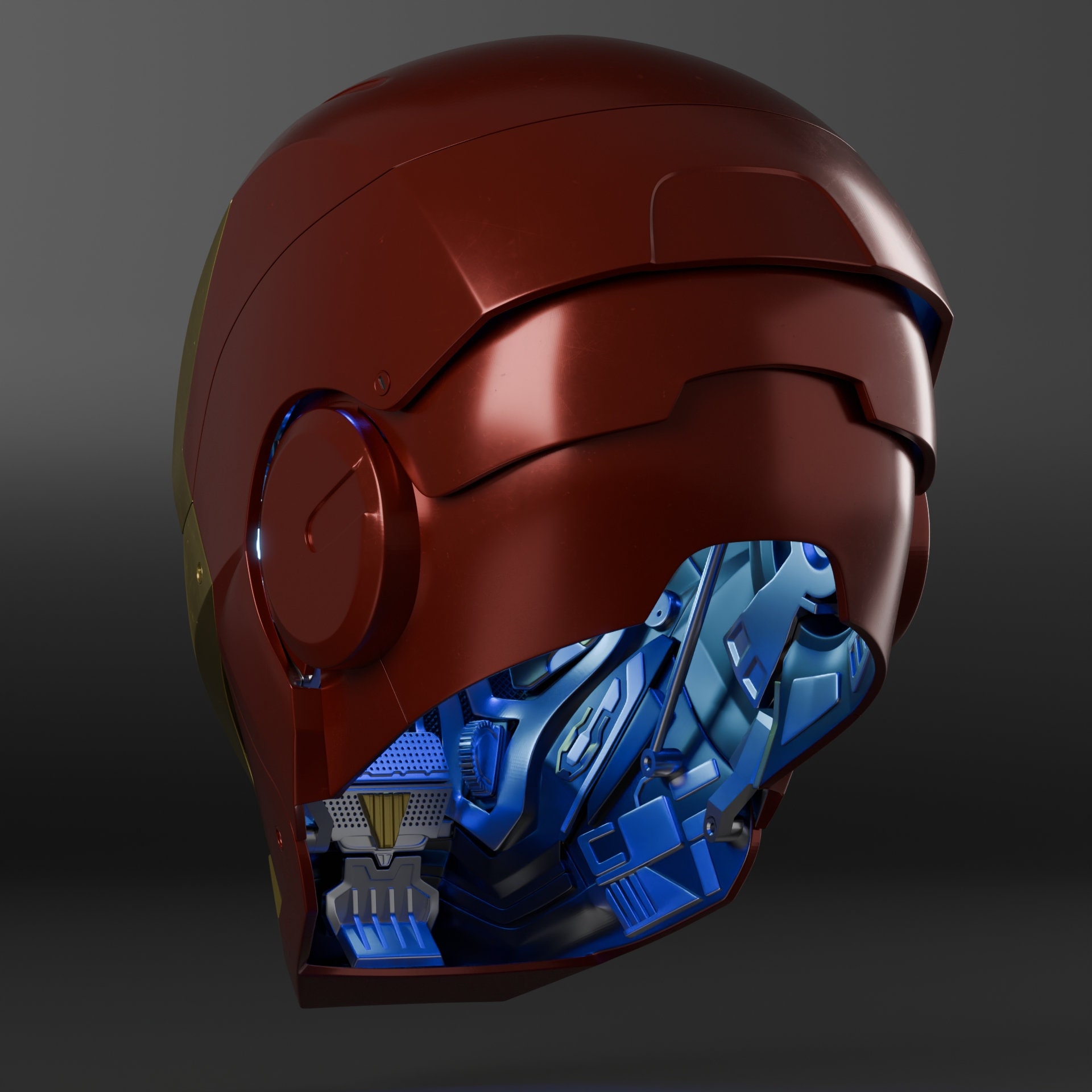 Iron Man Motorized Mk 3 3D Printable Iron Man Helmet STL ONLY - Etsy