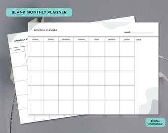 A3 Monthly Planner - Etsy