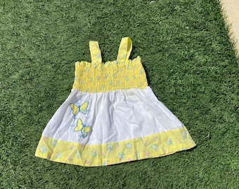 Vintage 1970s Sears Girls Toddler Sun Dress 2T