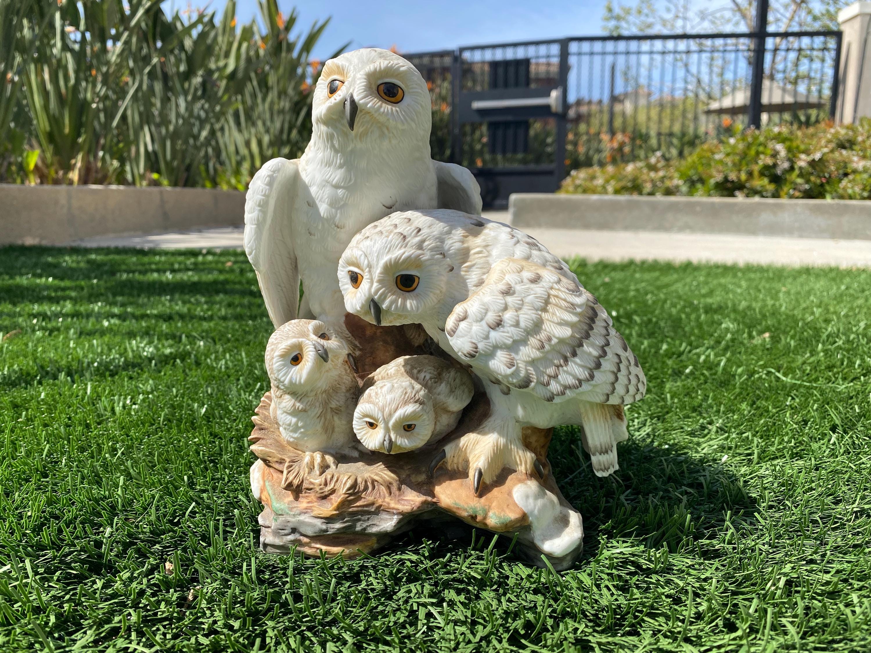 Vintage Snowy Owls by Katsumi Ito the Danbury Mint 1989 Made in