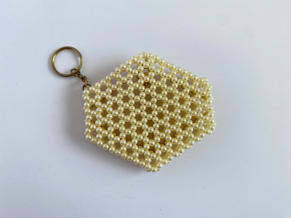 Handmade Beaded Keychain Card Holder - image 2