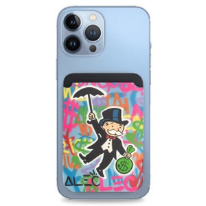 Tarjetero tipo billetera MagSafe para iPhone Graffiti