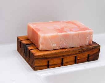 Magna Cedar Soap Dish Wooden Zero Waste Soap Saver Tray Eco Friendly Soap Dish Self Draining Soap Dish Bar Soap Dish for Bathroom