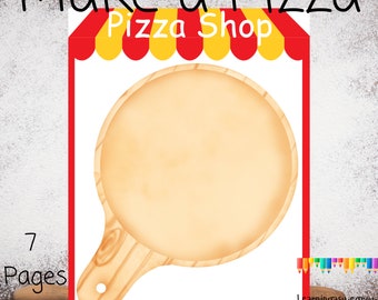 Pizza Shop Toddler Busy Book, Pretend Play Printable (Digital Download)
