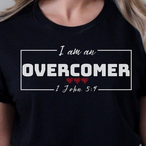 I am an Overcomer Shirt, I am shirt, Christian Shirt, Inspirational Shirt, Thankful Grateful Blessed Shirt for Her, Bible Shirt for Her