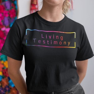 生きた証言、化学療法シャツ、がんサバイバーTシャツ、がんサバイバーギフト、化学療法インスピレーションシャツ、1ペテロ3:15-16