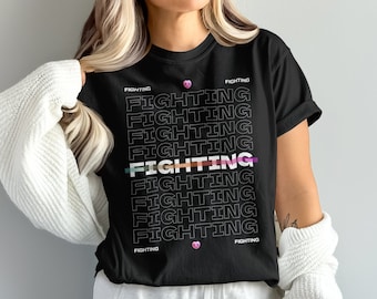Camiseta motivacional de lucha contra el cáncer, Camiseta gráfica de lucha inspiradora, Camiseta de sobreviviente de cáncer, Guerrero contra el cáncer, Ropa edificante Colores cómodos