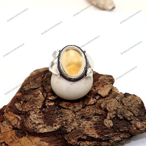 Natural Citrine Silver Ring, AAA+ Citrine Ring, 925 Sterling Silver Ring, Handmade Ring, Statement Ring, Women Ring, Boho Ring, Gift For Her