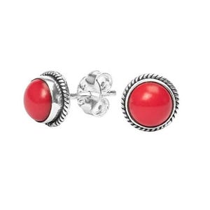 Handgemaakte carneool-oorknopjes: 925 sterlingzilveren edelsteen