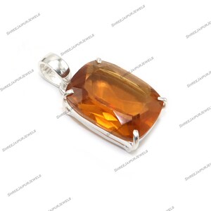 Citrine Pendant  Hydro Citrine Silver Pendant  925 Sterling Silver Pendant  Handmade Pendant  Boho Pendant  Women Pendant  Gift For Her