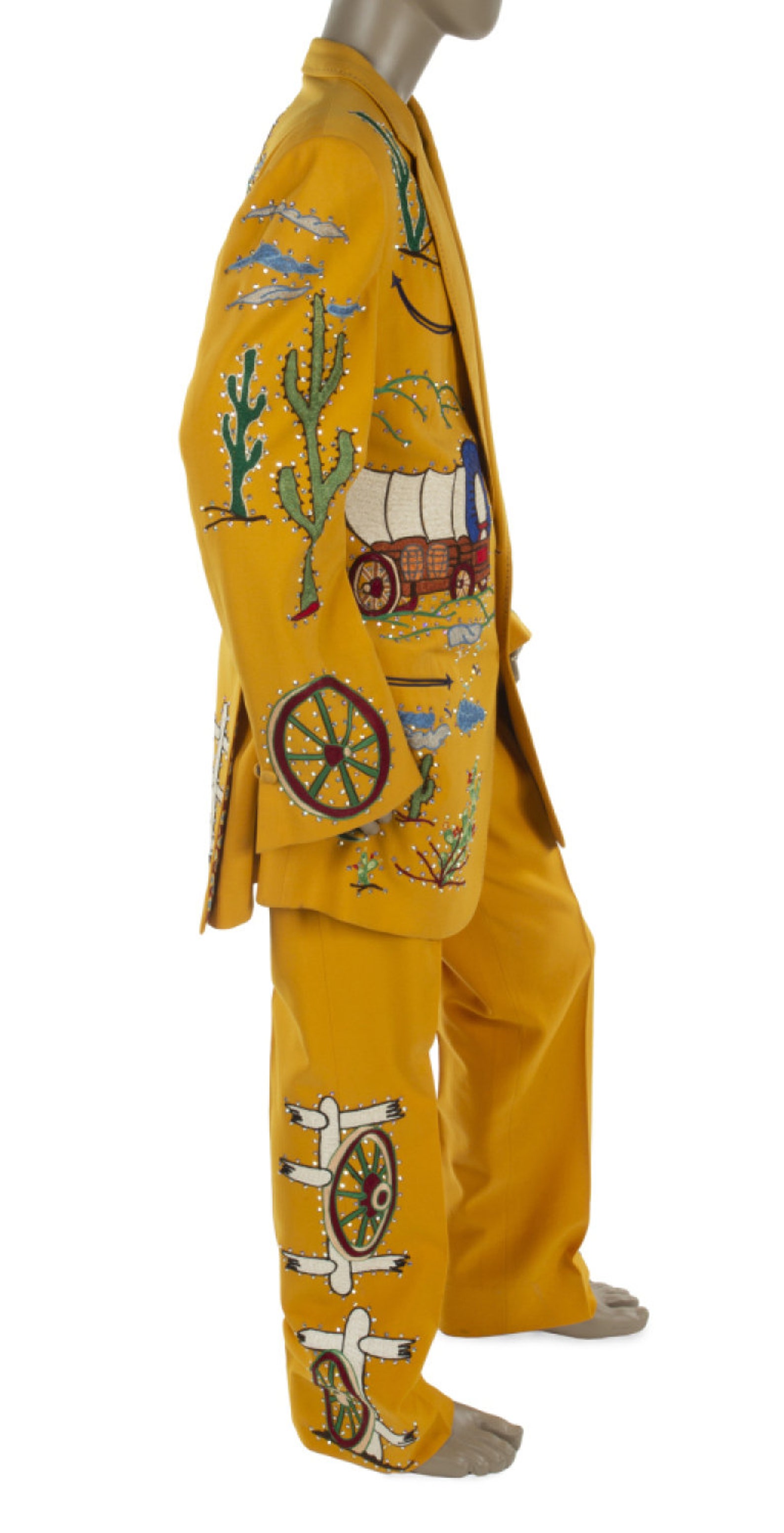 Men Two Piece Western Designer Suit Custom Made Embroidered Etsy