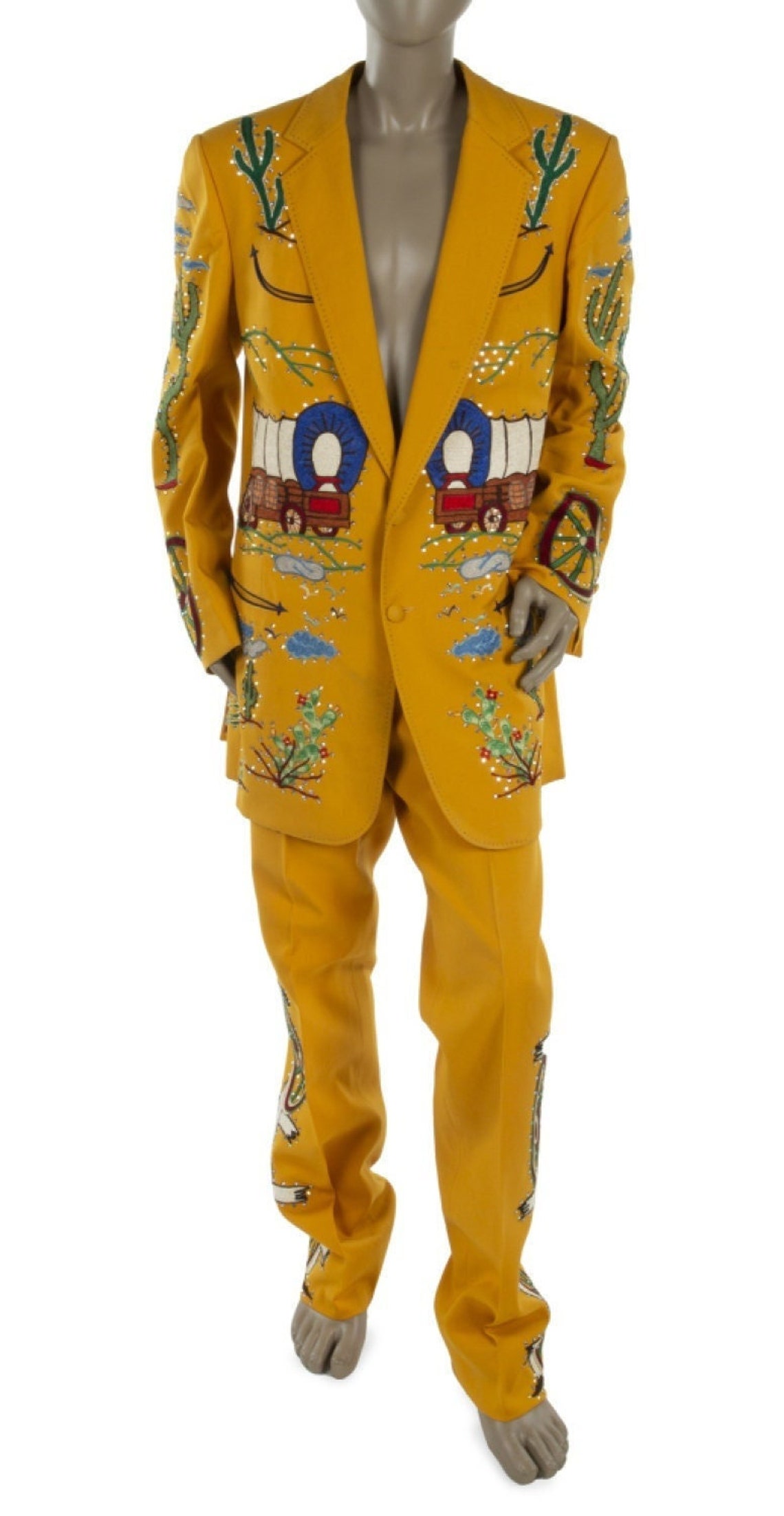 Men Two Piece Western Designer Suit Custom Made Embroidered Etsy