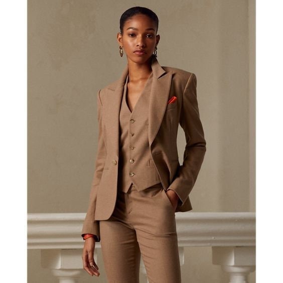 Brown Womens Pant Suit - Etsy