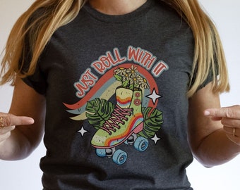 Roller Skate Shirt, Rollschuh Shirt, Skater Club, Roller Derby, Roller Skate Geburtstag Party, Vintage Roller Derby Shirt
