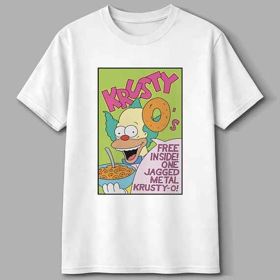 Krusty O's, Simpsons T-shirt, Krusty the Clown, Retro 90s Tee - Etsy