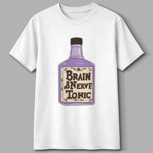 Brain and Nerve Tonic, Simpsons T-Shirt, Homer At The Bat, Retro 90s Tee