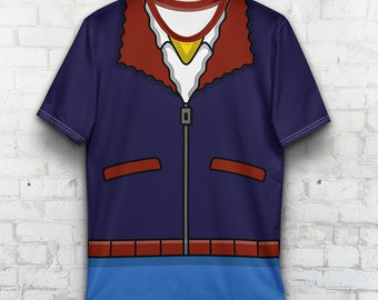 Mr Plow Costume T-Shirt, The Simpsons, Character All Over TShirt, Men Women Ultra Cotton Tee