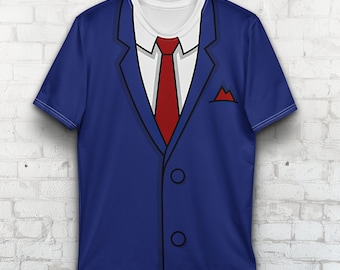 Superintendent Chalmers Costume T-Shirt, The Simpsons, Character All Over TShirt, Men Women Ultra Cotton Tee