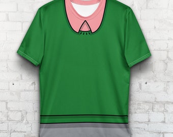 Ned Flanders Costume T-Shirt, The Simpsons, Character All Over TShirt, Men Women Ultra Cotton Tee