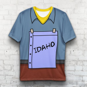 Ralph Wiggum Costume T-Shirt, The Simpsons, Character All Over TShirt, Men Women Ultra Cotton Tee