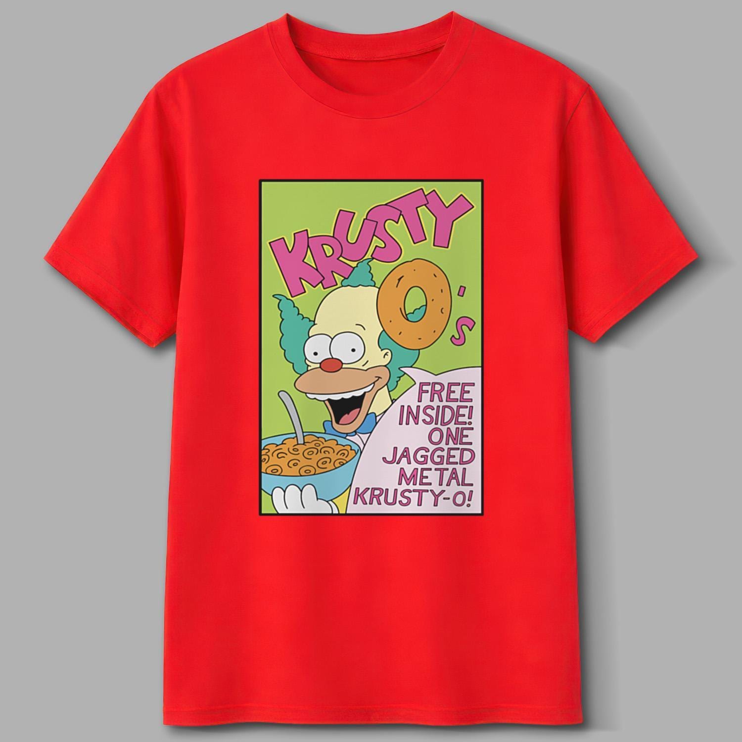 Krusty O's, Simpsons T-shirt, Krusty the Clown, Retro 90s Tee - Etsy
