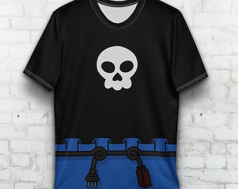 Jimbo Jones Costume T-Shirt, The Simpsons, Character All Over TShirt, Men Women Ultra Cotton Tee
