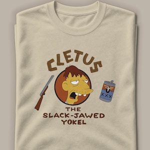 Cletus The Slack Jawed Yokel, Simpsons T-Shirt, Cletus Spuckler, Retro 90s Tee